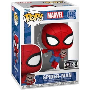 FUNKO POP MARVEL 1449 Spiderman con Cagnolino 9cm