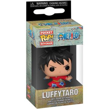 FUNKO POP Portachiavi Anime One Piece Luffy in Kimono (Luffytaro) 4cm