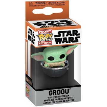 FUNKO POP PORTACHIAVI STAR WARS The Mandalorian Grogu 4cm