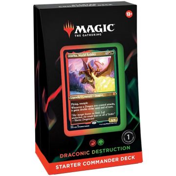 Magic Commander Starter Deck Draconic Destruction | Gioco di Carte Magic ENG 13+