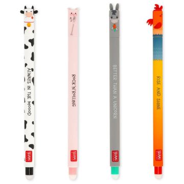 SET DI 4 PENNE GEL CANCELLABILI Farm Sweet Farm | Penna Cancellabile Legami