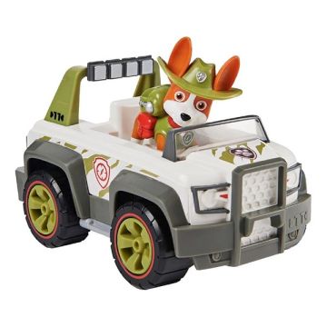 PAW PATROL Tracker Personaggio e Veicolo Base 3+