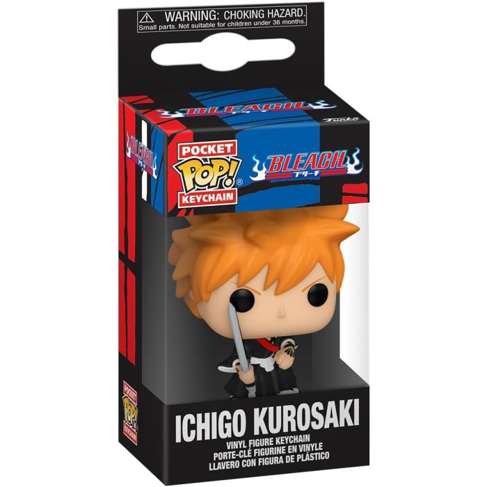 FUNKO PORTACHIAVI ANIME Bleach Ichigo Kurosaki 4cm main product photo