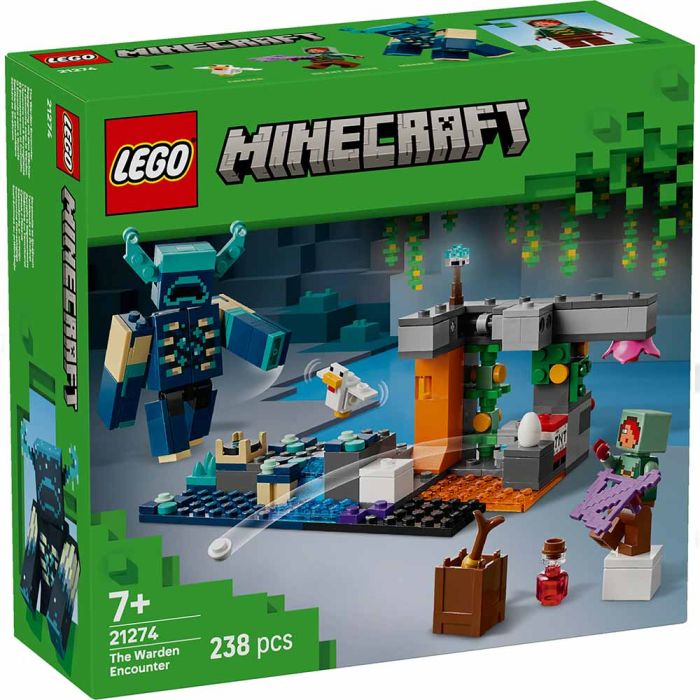 LEGO MINECRAFT 21274 L’incontro con il Sorvegliante | LEGO MINECRAFT 7+ main product photo
