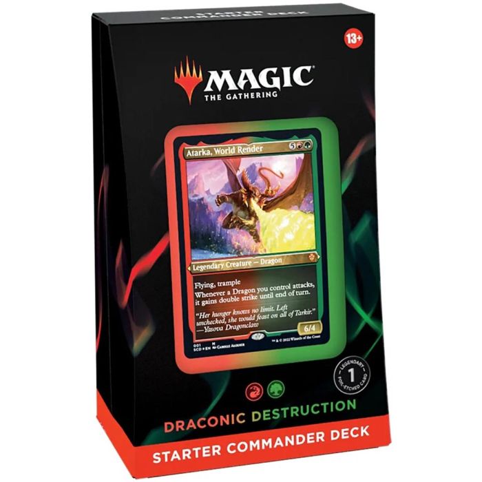 Magic Commander Starter Deck Draconic Destruction | Gioco di Carte Magic ENG 13+ main product photo