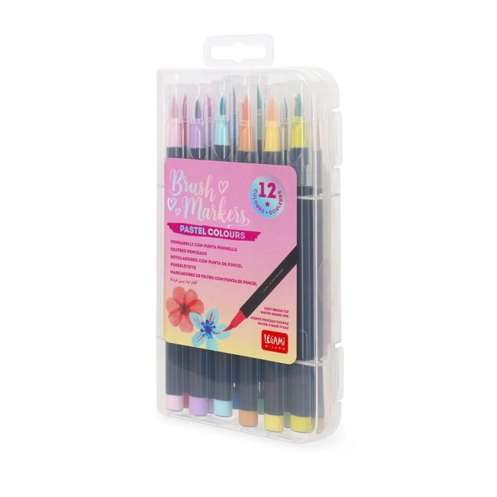 SET DA 12 PENNARELLI BRUSH Colori Pastello | Pennarelli Legami main product photo